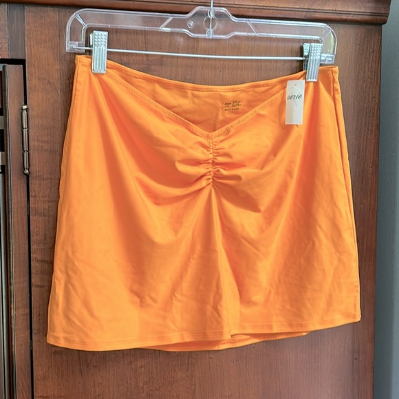 aerie Other - NWT Aerie Ruched Mid Rise Swim Skirt